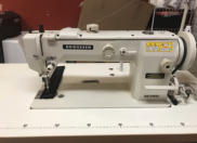 KM-640BL Longer Arm Walking Foot. 13 1/2 inches between the needle to right hand side. Large side loading bobbin.  Call 902 543 8593 or email info@bridgewatersewingcentre.com for more info